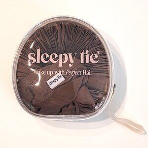 Sleepy Tie Scrunchie Medium Mocha